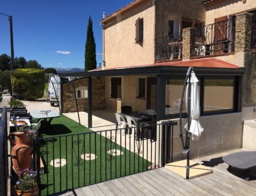 Pose d’une pergola autoportée au Beausset